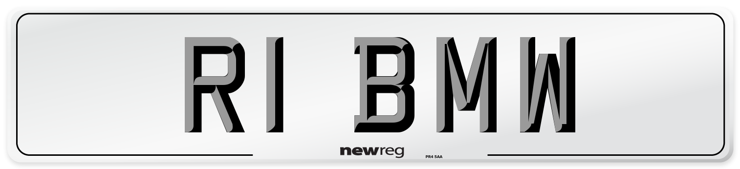 R1 BMW Number Plate from New Reg
